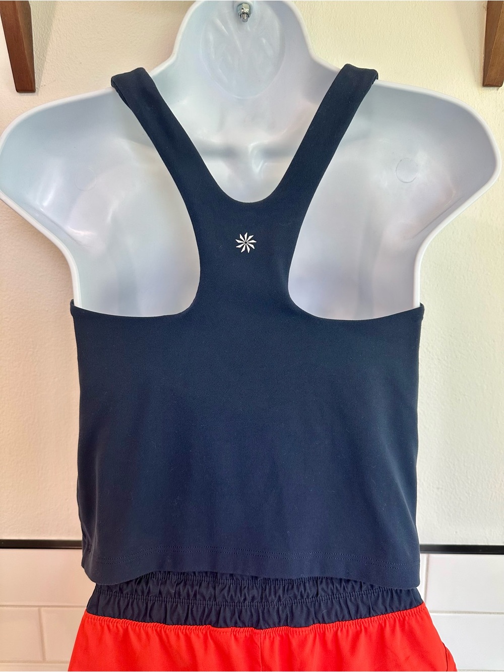 Athleta Racerback Crop Top - Navy